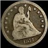 Image 1 : 1877-CC Seated Liberty Quarter NICELY CIRCULATED
