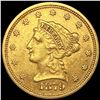 Image 1 : 1879 $2.50 Gold Quarter Eagle CLOSELY UNCIRCULATED