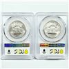 Image 2 : 1954-D Set (2) Franklin Half Dollar PCGS MS64 FBL