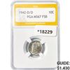Image 1 : 1942-D/D Mercury Silver Dime PGA MS67 FSB