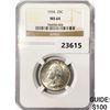 Image 1 : 1934 Washington Silver Quarter NGC MS64