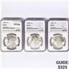 Image 1 : 1884-O (2), 1880-S Set (3) Morgan Dollars NGC MS63