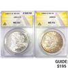 Image 1 : 1882-O, 1888 Set (2) Morgan Dollars ANACS MS