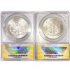 Image 2 : 1882-O, 1888 Set (2) Morgan Dollars ANACS MS