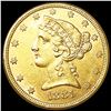 Image 1 : 1881 $5 Gold Half Eagle UNCIRCULATED