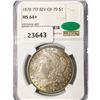 Image 1 : 1878 7TF CAC Morgan Silver Dollar NGC MS64+ Rev 79