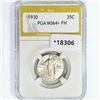 Image 1 : 1930 Standing Liberty Quarter PGA MS64+ FH