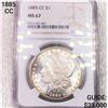 Image 1 : 1885-CC Morgan Silver Dollar NGC MS67