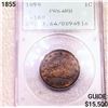Image 1 : 1855 Judd-168 Flying Eagle Large Cent PCGS PR64 RB