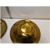 Image 3 : Vintage Large Brass Bowl and Mexican Brass Sombrer
