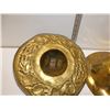 Image 5 : Vintage Large Brass Bowl and Mexican Brass Sombrer
