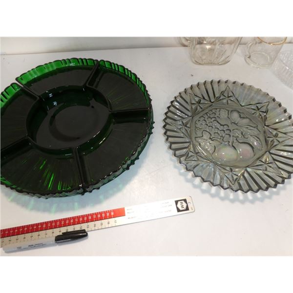 1 Iridescent Glass Serving Dish