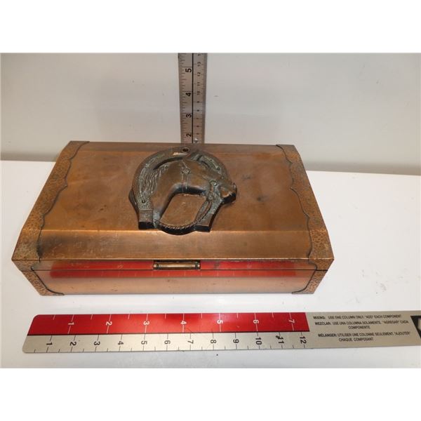 Vintage Copper Jewelry Box