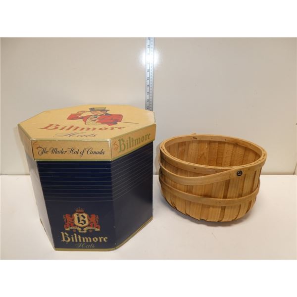 Biltmore Hats Box and Apple Basket