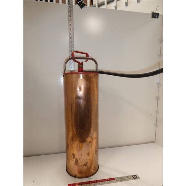Vintage Copper Fire Exstinguisher