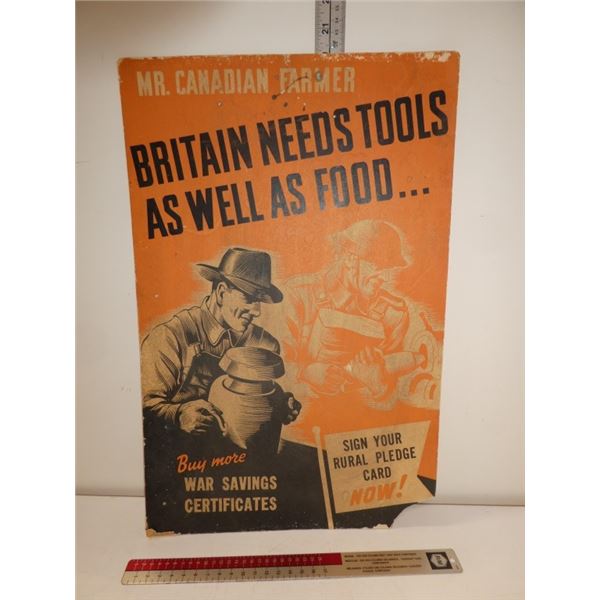 WW1? Propaganda Cardboard Poster