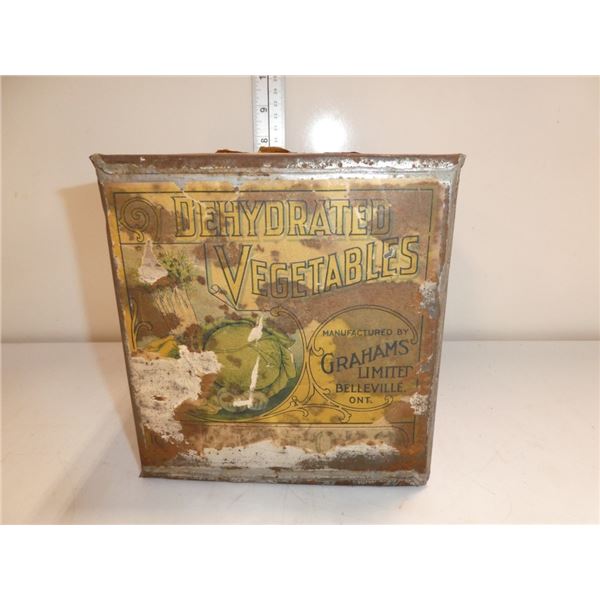 Antique Dehydrated Vegetables Tin