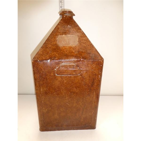 Antique Painted Oil Jug