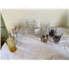 Image 2 : Assorted vintage glasses and pitcher and ice bucket