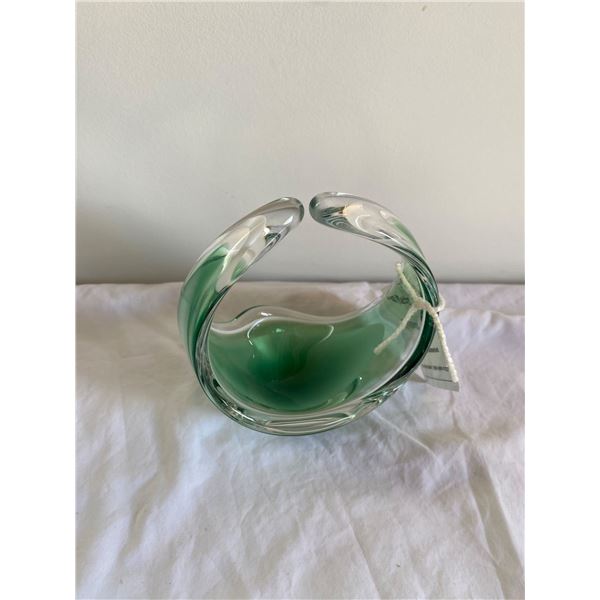 Art glass basket