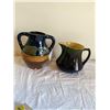 Image 1 : Drop glaze pitcher and pottery jug