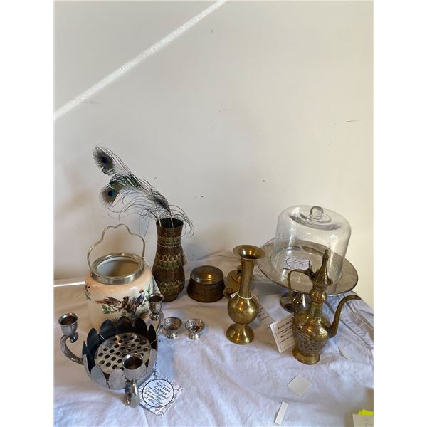 Brass and silver plate