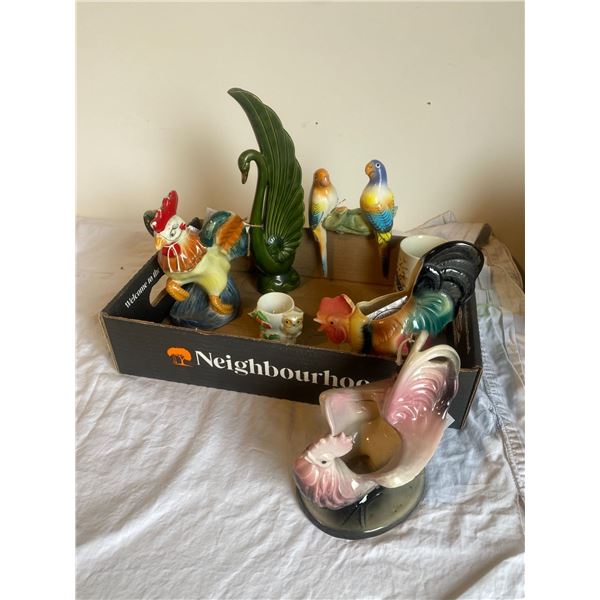 Rooster and bird decor