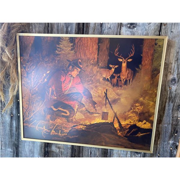 Friberg RCMP wall hanging 20.5x16.5