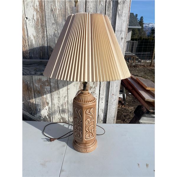 MCM pottery lamp