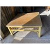 Image 1 : Wicker and glass coffee table