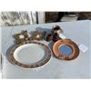 Image 1 : Platter, knapkin holders, pottery mirror etc