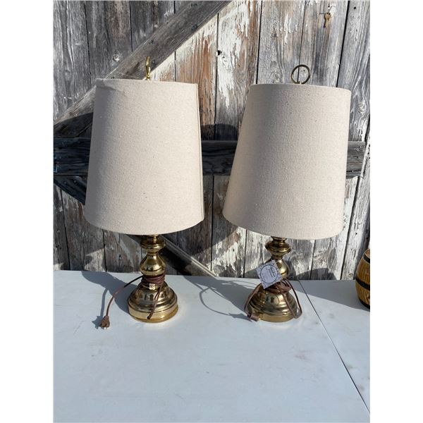 Brass lamps