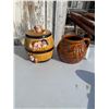Image 1 : McCoy bean pot and vintage cookie barrel