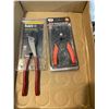 Image 1 : Crimping cutting tool and snap ring plier set