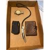 Image 1 : Wallet, Bolo tie watch