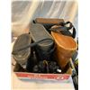 Image 1 : One set binoculars and empty binocular cases
