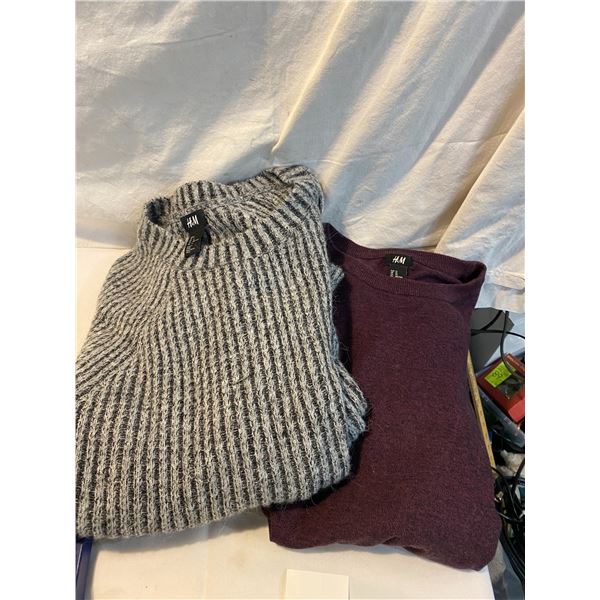 Large and xl sweaters