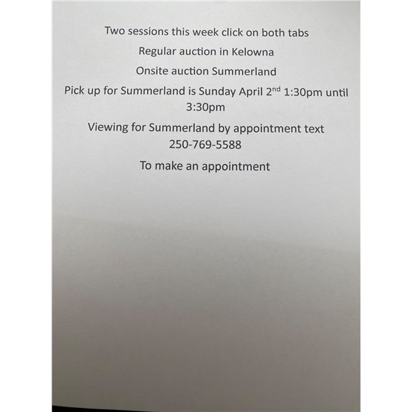 PICK UP LOCATED IN SUMMERLAND