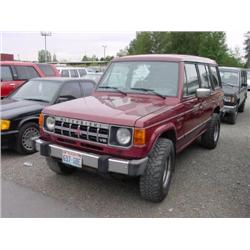 89 MITSUBISHI MONTERO 4X4 4DR SUV EXMT.                               