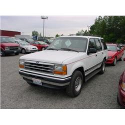 92 FORD EXPLORER REBUILT TITLE 4X4 4DR EXMT.                          