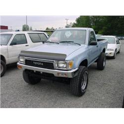 91 TOYOTA P/U 5SPD 4X4 EXMT.                                          
