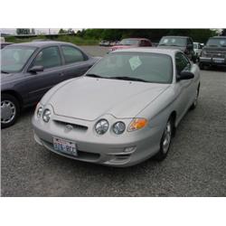 00 HYUNDAI TIBURON 5SPD 2DR 042,069 ACTUAL                            