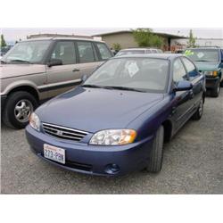 02 KIA SPECTRA 5SPD 4DR 22,418 ACTUAL                                 