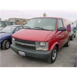 *01 CHEVROLET ASTRO VAN LEASE RETURN 64,811 ACTUAL                    