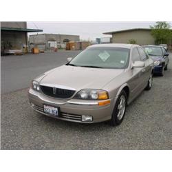 *00 LINCOLN LS 4DR 53,942 ACTUAL                                      