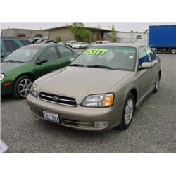 *01 SUBARU LEGACY AWD 4DR 037,121 ACTUAL                              