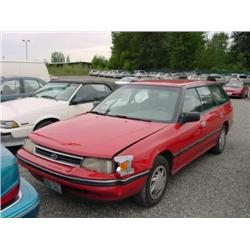 90 SUBARU LEGACY 4X4 S/W EXMT.                                        