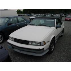 89 CHEVROLET CAVALIER CONVERT Z24 2DR EXMT.                           