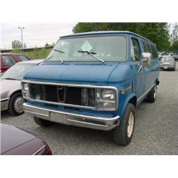 79 CHEVROLET BEAUVILLE 30 CARGO VAN EXMT.                             