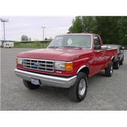 89 FORD F250 CSTM 4X4 P/U EXMT.                                       
